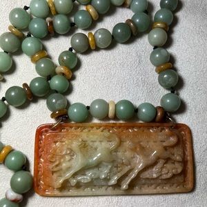 Rare genuine Jade necklace vintage/antique